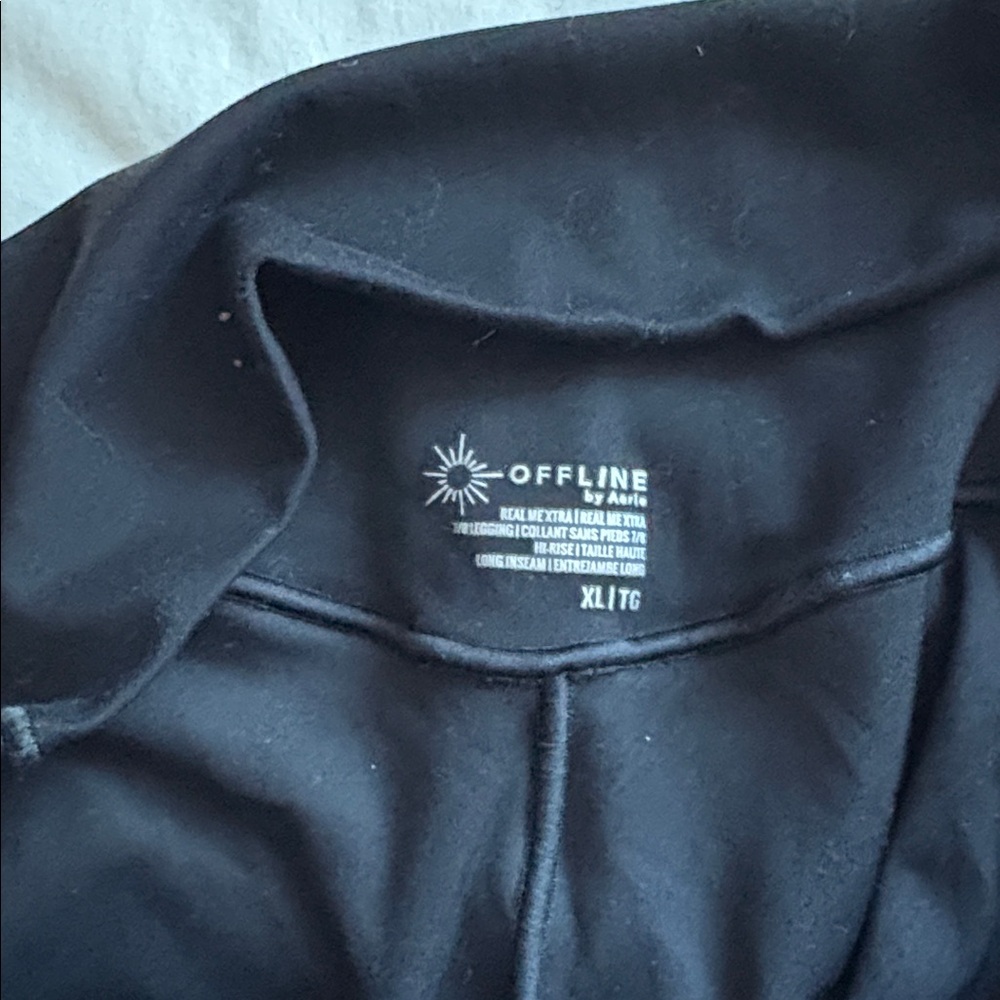 Aerie offline black leggings with pockets - Picture 3 of 5